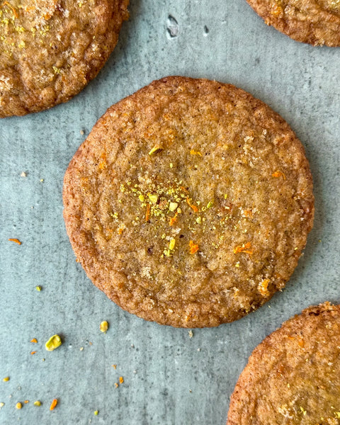 Sweet Orange Blossom with Pistachio and Walnuts Cookie